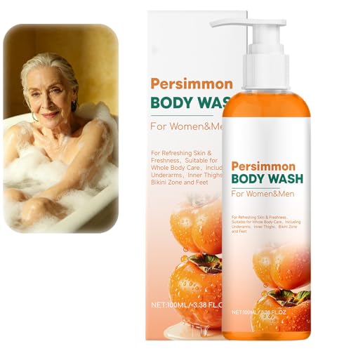 Lavado Corporal De Caqui Para Personas Mayores Olor, Jabón Líquido De Caqui, Jabón Desodorante Natural Para Olor Fuerte, Pies Malolientes Y Olor Corporal, Limpieza Profunda Del Cuerpo (1PCS)