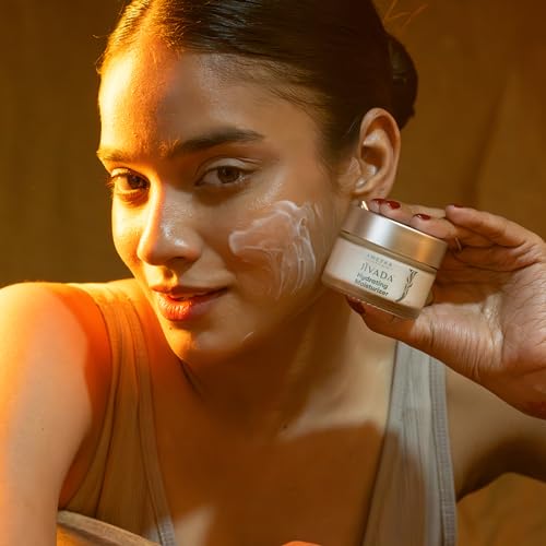 Image of Jivada Hydrating Moisturizer with Glutathione & HA | Protects Skin Barrier | Niacinamide & Ceramides|Hydrated Skin |All Skin Types | For Women & Men | Sulphate & Paraben Free | 50g