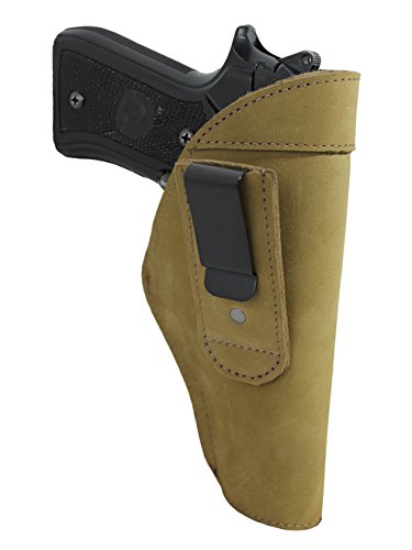 Barsony New Olive Drab Leather Tuckable IWB Holster for CZ 75 SP01 75B 85 97 Right