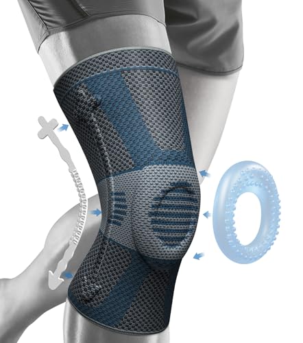 Image of NEENCA Professional Knee Brace for Pain Relief, Medical Knee Compression Sleeve, Knee Support with Horizontal Knit Tech for Meniscus Tear, ACL, Arthritis, Joint Pain, Runner, Workout