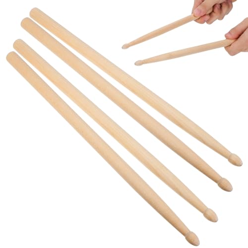 2 Pares de Baquetas de Madera Maple para Percusión