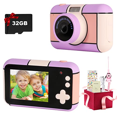Livego Kids Camera Children Hd Digital Video Camera For Toddler, Children Digital Video Camcorder Camera For Girl/Boy Age 3-12, Best Chritmas Birthday Festival Gift For Kids, With 32Gb Sd Card (Pink) #TOP7