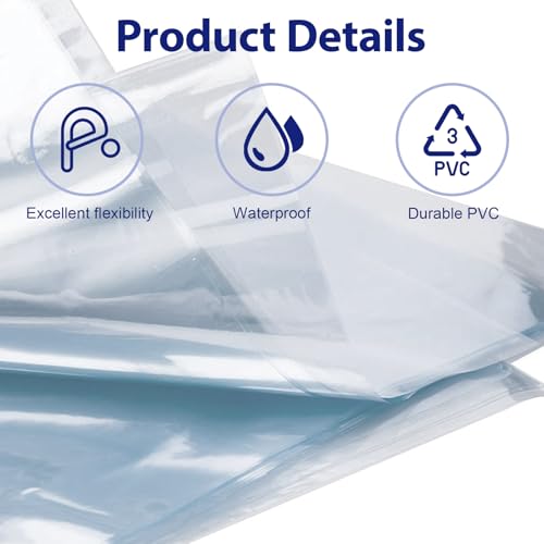 100 Stück 25x8cm Fernbedienung Schutzhülle Wärmeschrumpffolie,Schrumpffolienbeutel zum Schutz von Fernbedienungen, Staubdichte und Wasserdichte transparente Kunststoffbeutel