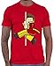 Hariz – Camiseta para hombre, diseño de bombero con barra y tobogán rojo XXXL