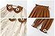 gurcooc Babykleidung Set Baby Mädchen Kleidung Floral Langarm Top Taille Hose Babykleidung Weiche Babyset, 6-30 Monate