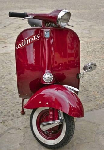 Image of WALLMATE Glossy Maroon Car Sticker Self Adhesive Bubble Free Vinyl Wrap for Car, Scooty, Cycle, Bike and Other Vihicle Interior & Exterior Decoration (Maroon Glossy, 20X120 in)