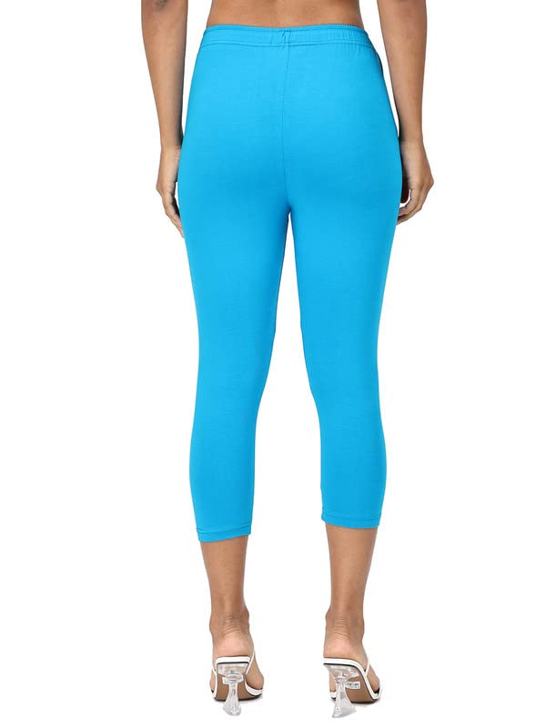 Image of Robinbosky Premium Stretchable Cotton Capri Legging for Women | Suitable for Formal wear & Casual wear | High-End Elastic Makes. The Leggings Squat Proof and Durable for Travel, Yoga, & Workout.