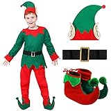 Entra en el espíritu navideño con nuestro disfraz de elfo para niños. Este gran disfraz es todo lo que podrías necesitar para traer toda la alegría de temporada esta Navidad