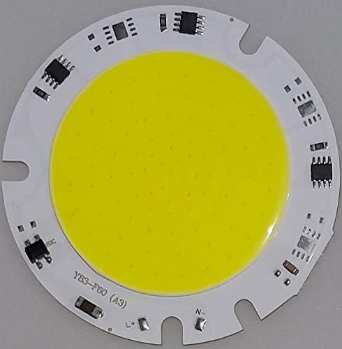 COB Chip LED Light 220V LED Bulb Chip, Size 83x83mm, High Brightness for LED Bulbs, Floodlights, Spotlights | Pack of 1 (White, 30W)