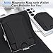 YWXTW 2025 Upgraded Magnetic Wallet for Samsung Galaxy S25/S24 Series and iPhone 16/15/14/13/12 Models, 6 Cards Holder, Minimalist Slim Leather Magnet Wallet