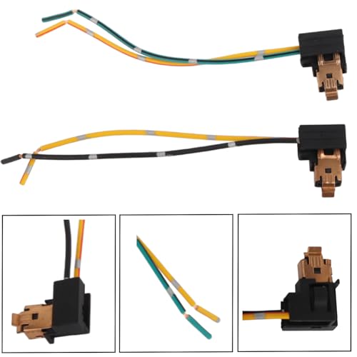 Image of 2pcs H1 Connector, Headlight Wiring Harness, 12v-24v Fog Light Bulb Socket Harness, H1 Led Headlight Bulb Adapter Lamp Wiring Connector Adapter for H1 Female Head Halogen Bulb