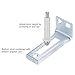 uxcell 4 Sets Bifold Door Hardware Bottom Pivot with Support Metal Plate Bi-Fold Door Hardware Kit for Folding Pocket Door Accordion Door Barn Door