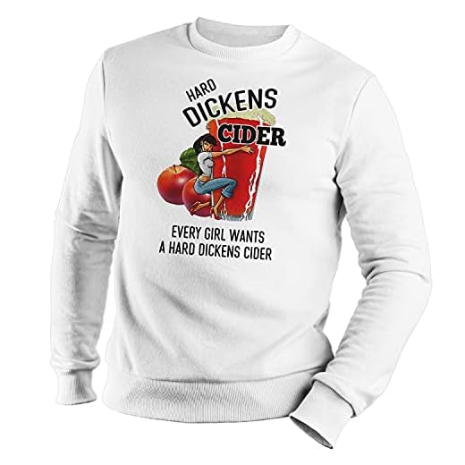 Vintage Girl Wants Hard Dick Cider Unisex vit Sweater Size XXL