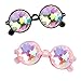 Produktbild 2 Stück Kaleidoscope Goggles, Kaleidoskop Regenbogen Sonnenbrille, 4D Kaleidoskop Brille, Beugung Festival Brillen, Festivals Rave Brille, Psychedelic Rave Brille, für Musikpartys, Weihnachtsfeiern