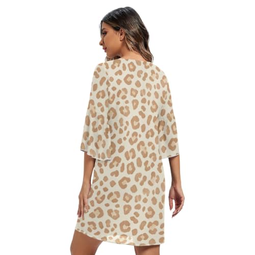 Vestido de gasa para mujer premium con acabado suave y delicado escote en V 2