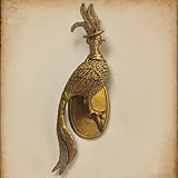 Gold Bird Animal Head Wall Decor Mount, Bird Art Wall Sculptures Home Decor, Resin Animal Wall Mount Decor Art for Living Room Bedroom Gift for Birthday Christmas