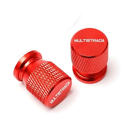Reifen CNC Ventilmündel Für Du@&Cati Multistrada 950 1100 1260 1200 S GT 1200S V4 Zubehör Reifenventilkappen Reifenkappen Staubdicht Wasserdicht(Multistrada2)