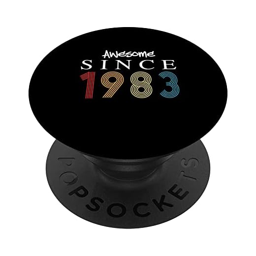 Impresionante Desde 1983 Cumpleaños 1983 Vintage 1983 Año PopSockets PopGrip Intercambiable
