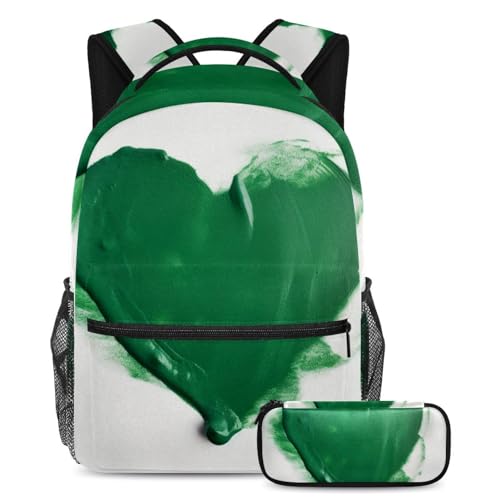 Sac à dos papillon vintage avec trousse scolaire pour fille et garçon