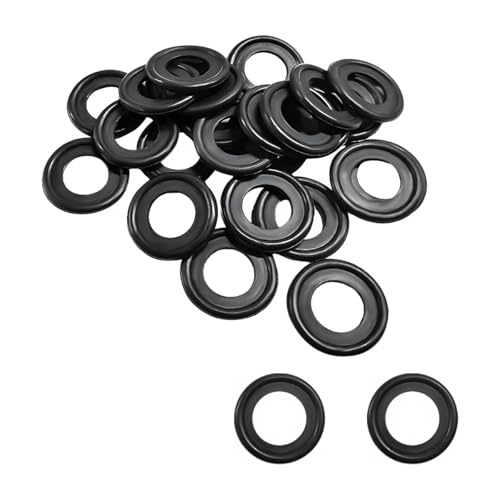 Image of 25 PCS M14 Car Oil Drain Plug Gasket, Rubber Oil Drain Plug Crush Washers Sealing Gasket, Vehicle Engine Oil Seal Washer Replacement for Car Truck SUV, Car Accessories