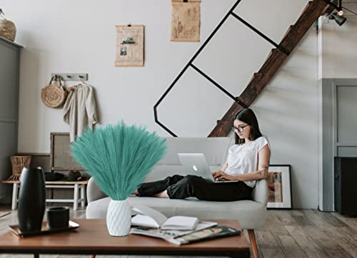 Art Vagon Erva dos pampas sintéticos, 45 cm de altura, plantas secas artificiais, fofas, 6 peças, de