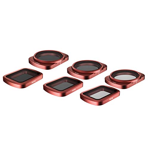 Skyreat Camera Lens ND Filters Set 6 Pack-(ND4, ND8, ND16, ND4PL, ND8PL, ND16PL) Compatible with DJI Osmo Pocket, Pocket 2 Gimbal Camera - Thumbnail 4