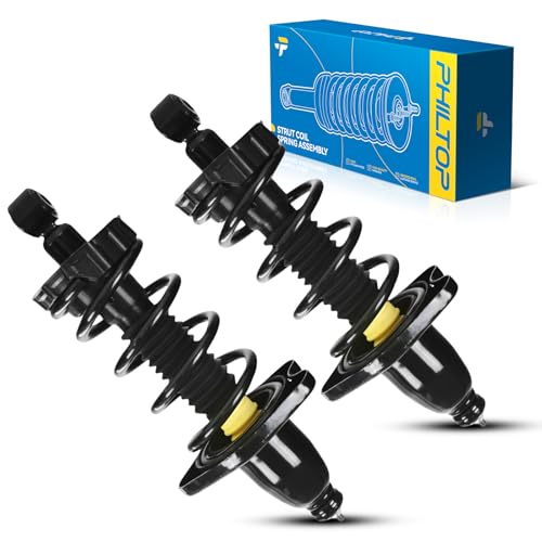 Image of PHILTOP Rear Struts for Ridgeline 2006 2007 2008 2009 2010 2011 2012 2013 2014, Shock Absorber Complete Suspension 172398L+172398R, Struts with Coil Spring Assemblies SAA757 2 Pcs