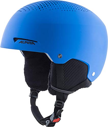 ALPINA ZUPO - Sicherer, Stoßabsorbierender, Belüfteter & Schlagfester Skihelm Für Kinder, blue matt, 51-55 cm