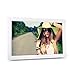 WEIWEITOE-DE HD Digital Photo Frame Elektronisches Album 17 Zoll Front-Touch-Tasten Mehrsprachige LED-Bildschirm Bilder Musik Video, weiß,