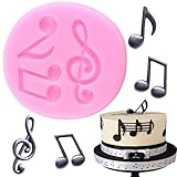 XMOLDNMS Music Note Fondant Silicone Mold For Cake Decorating Cupcake Topper Candy Chocolate Gum Paste Polymer Clay
