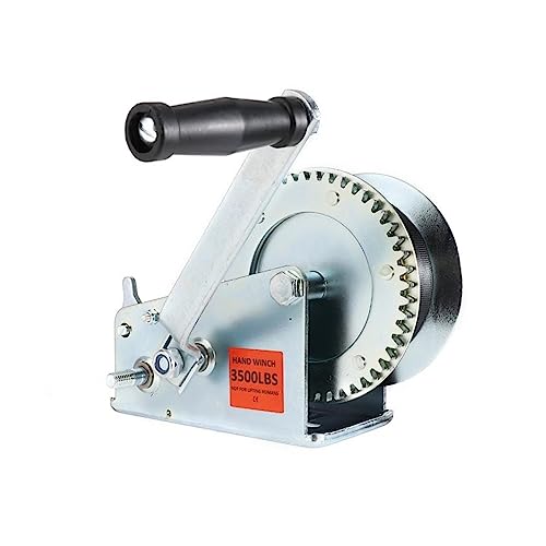 Winch manual OKANEN 600LBS con cuerda de alambre miniatura 5
