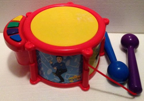The Wiggles Rock and Roll Musical Singing and Talking Toy Drum with Attached