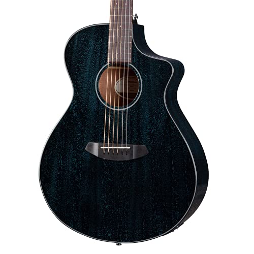 Breedlove Eco Rainforest S Concert Ce Acoustic-Electric Guitar - Midnight Blue African Mahogany #TOP27