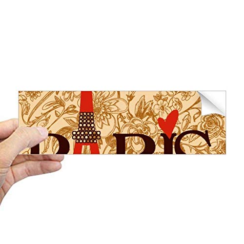 Sticker Tour Eiffel Paris France autocollant rectangulaire décoration
