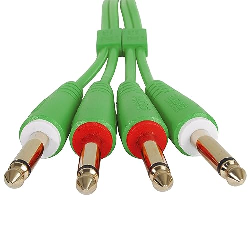 UDG Audio Cable Set 1/4'' Jack - 1/4'' Jack Green Straight 3m - Image 4