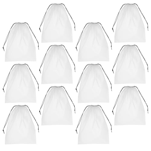 Mikikit 40 Bolsas de Viaje para Zapatos Cordón, Reutilizables y Transparentes de PE, Tamaño 15,7x11,8 Pulgadas, Ideales para Aeropuerto y Uso Multiescena