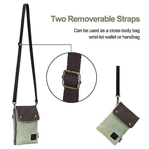 Becplt 4326466381 Canvas Small Cute Crossbody Women Cell Phone Purse Wallet Bag thumb #2