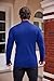 COOFANDY Mens Mock Turtleneck Slim Fit Pullover Sweater Casual Basic Knitted Thermal Sweaters,Royal Blue,Medium