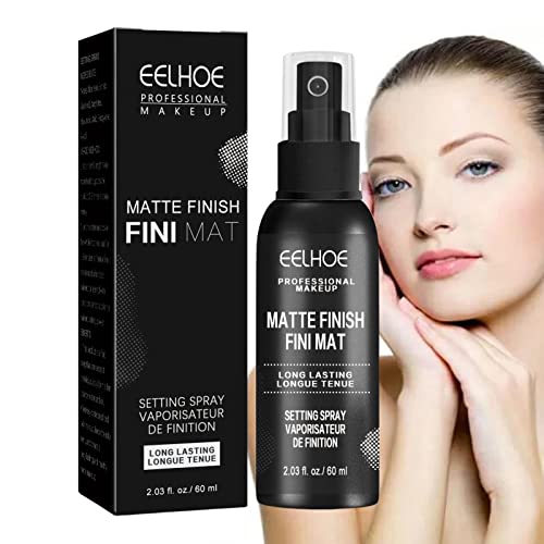 Espray Fijador De Maquillaje, Rocío De Larga Duración Con Acabado Mate Para Pieles Grasas, Rocío Facial Sin Crueldad Animal E Imprimación Para Niñas Y Mujeres