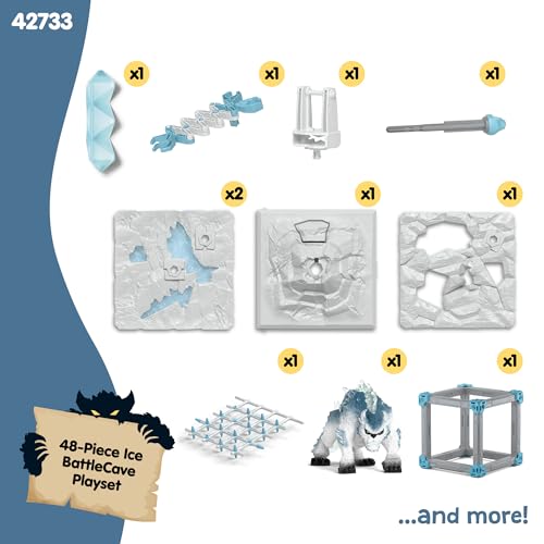 Image of Schleich Eldrador - 48Pc Battlecave Snow Slasher Playset - Kids 7+ | 42733