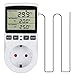 CJBIN Temperaturregler Steckdose 230V mit Fühler, Digital Thermostat Steckdose Temperaturschalter mit Timer und Sonde, Steckdosenthermostat für Gewächshaus Terrarium Aquarium Heizung Kühlung Most und günstig Kaufen-CJBIN Temperaturregler Steckdose 230V mit Fühler, Digital Thermostat Steckdose Temperaturschalter mit Timer und Sonde, Steckdosenthermostat für Gewächshaus Terrarium Aquarium Heizung Kühlung