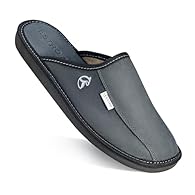 UPPER: stylish slippers for men made of a PREMIUM gentle leather. Unique design combined with carefully selected materials makes them your best ally when it comes to relax at home. The INNER MATERIAL: the insole is made of leather. The leather with t...