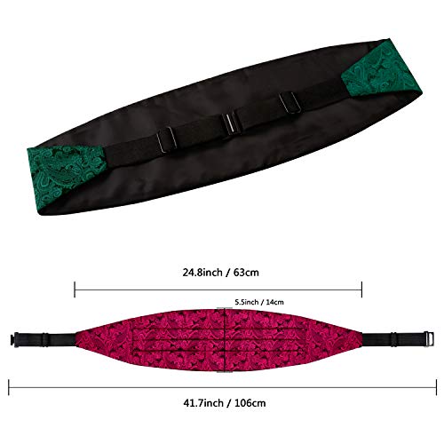 Image of Alizeal Mens Paisley Adjustable Bow Tie Set