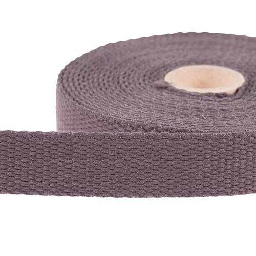 Shelver Heavy Duty Cotton Webbing Strap, 1 or 1.5 Inches and Colours, 5m (Grey, 25mm), 25mm / 5 Metres - Image 2