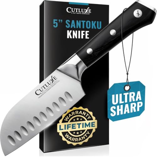 Cutluxe Santoku Knife 5' – Meat & Vegetable...