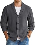 COOFANDY Cable Knit Cardigan with Pockets