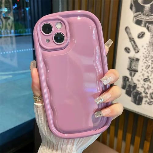 Coque de téléphone ovale pour iPhone 14 Pro Max et 13 12 11 rose