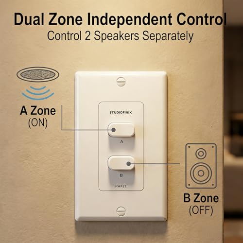 Selector de altavoz de 2 zonas para controlar dos parejas de bafles sin desconectar cables 2