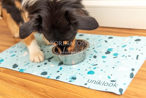 Large Pet Mat Dog Bowl Mat, Dog Cat Food Mat Dog Feeding mat Pet Safe 28