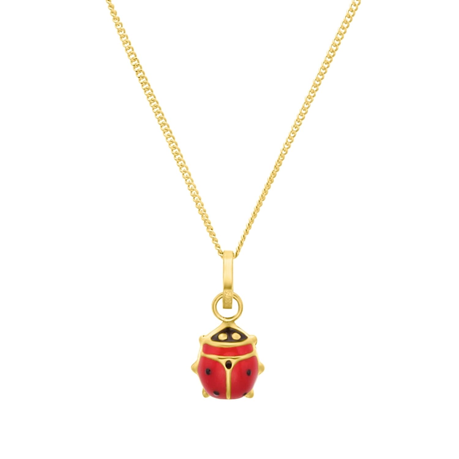Amor Halskette aus 375/9 ct Gold für Mädchen, Kinder Halsschmuck, 35+3 cm, Goldschmuck, Geschenkidee für Tochter und Enkelin, Kommt in Schmuckbox